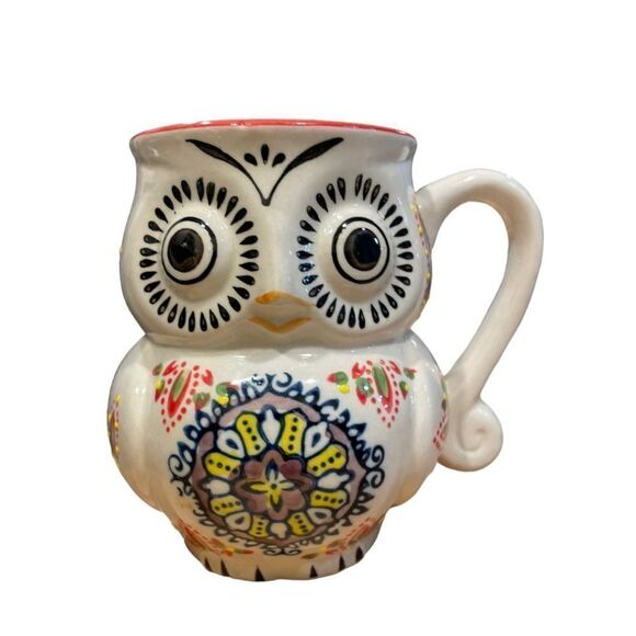 Hand Painted Owl Ceramic Mug - Picture 3 of 9